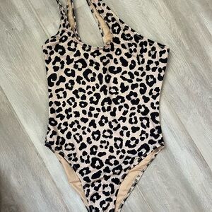 Leopard Print Kids Swimsuit